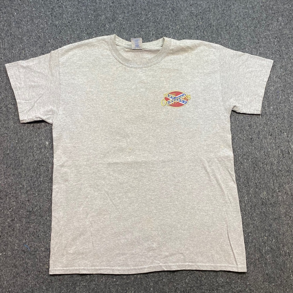 Dixie Outfitters Inshore Grand Slam TShirt Sz L Mens Gray Fishing Graphic Tee